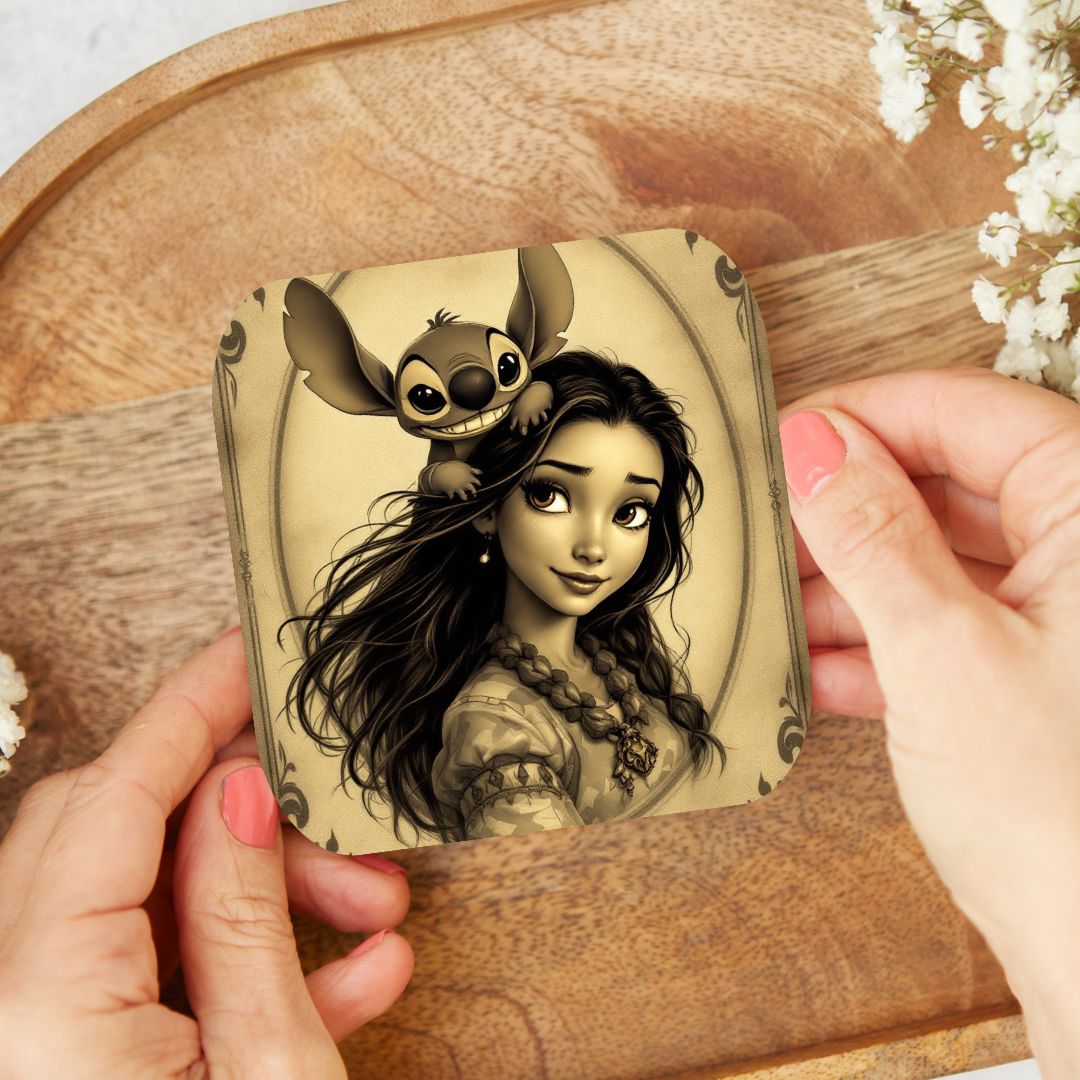 Lilo et Stitch - Personnalisation | Vintage Personnalisation Disney Shop | Anylem Beauty Dessous de verres 