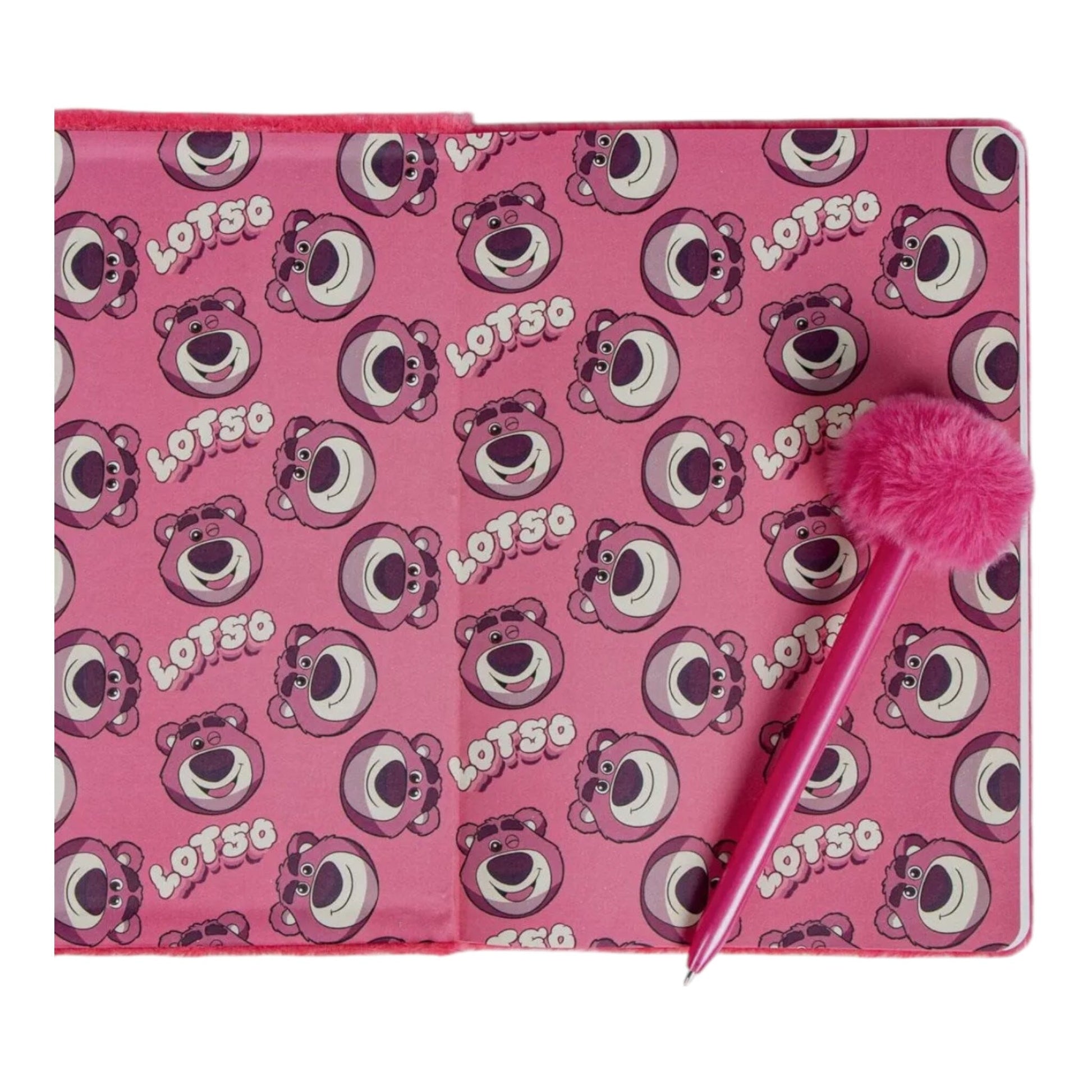 Lotso - Carnet de notes fourrure + stylo ponpon Carnets et bloc-notes Mastoys 