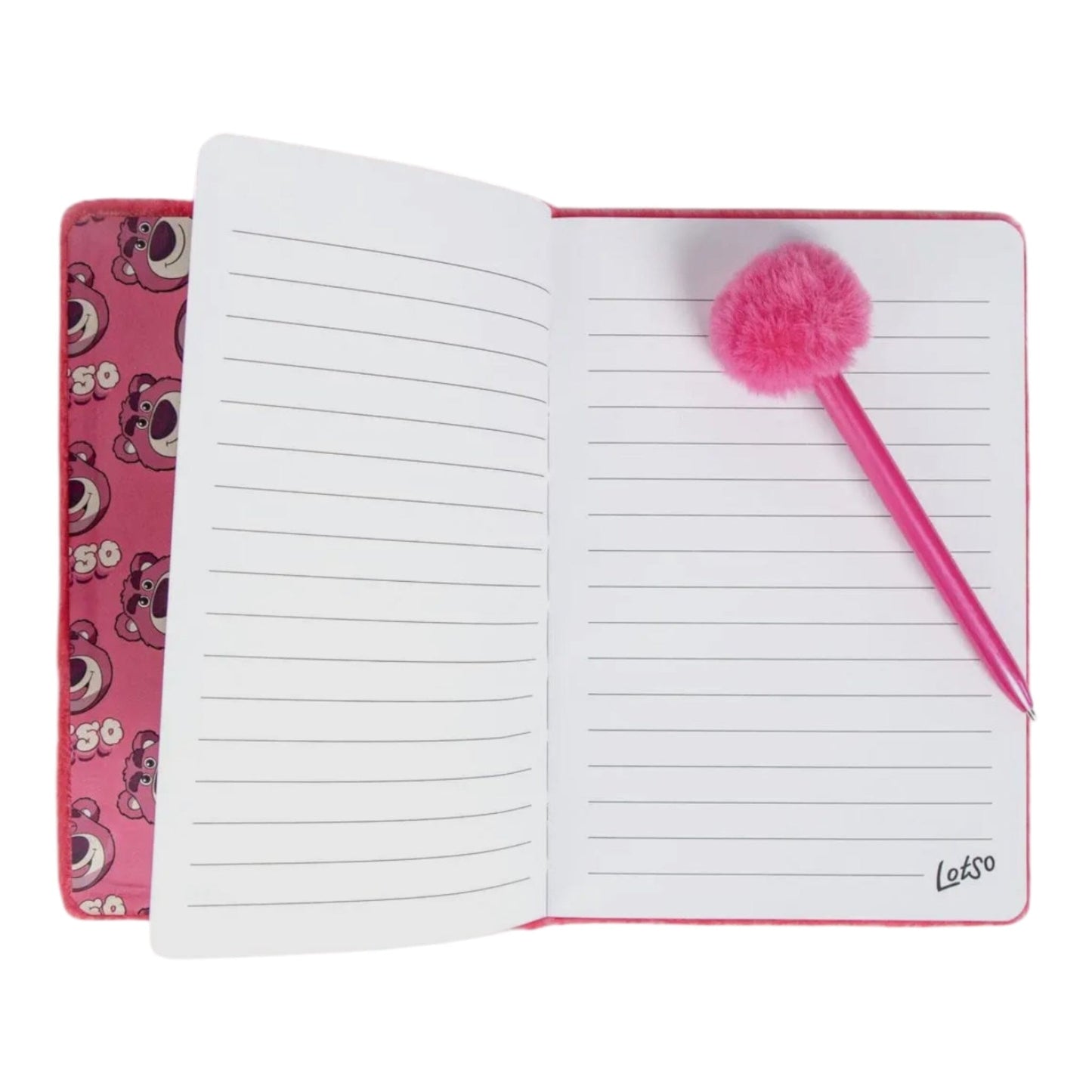 Lotso - Carnet de notes fourrure + stylo ponpon Carnets et bloc-notes Mastoys 