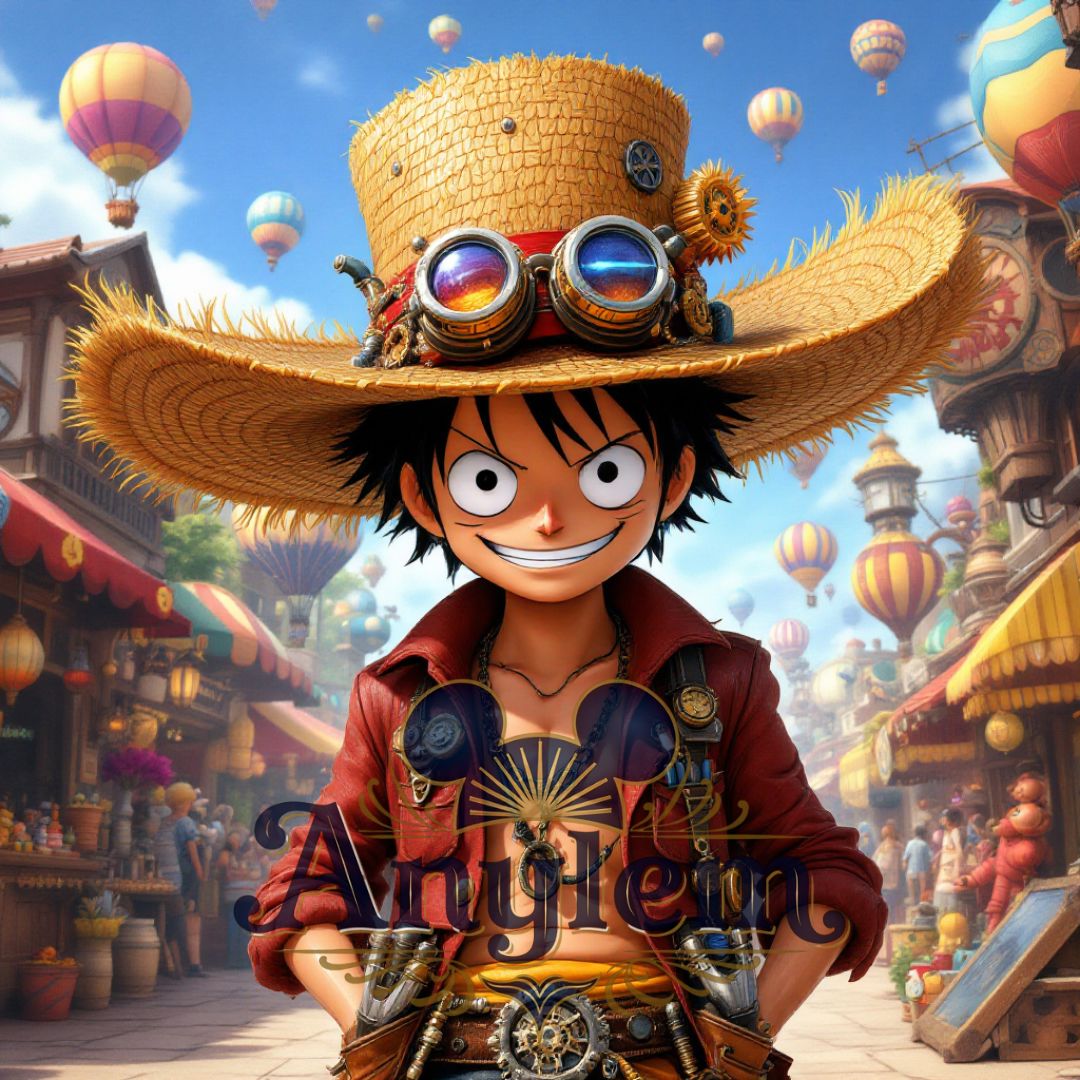 Luffy - Personnalisation | Steampunk Personnalisation Disney Shop | Anylem Beauty 