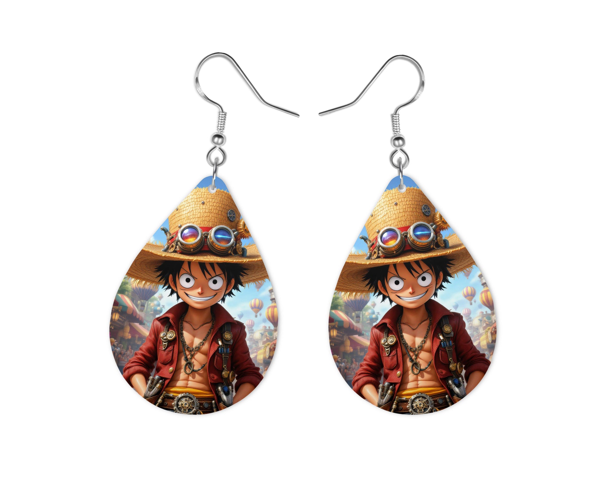 Luffy - Personnalisation | Steampunk Personnalisation Disney Shop | Anylem Beauty Boucle d’oreilles 