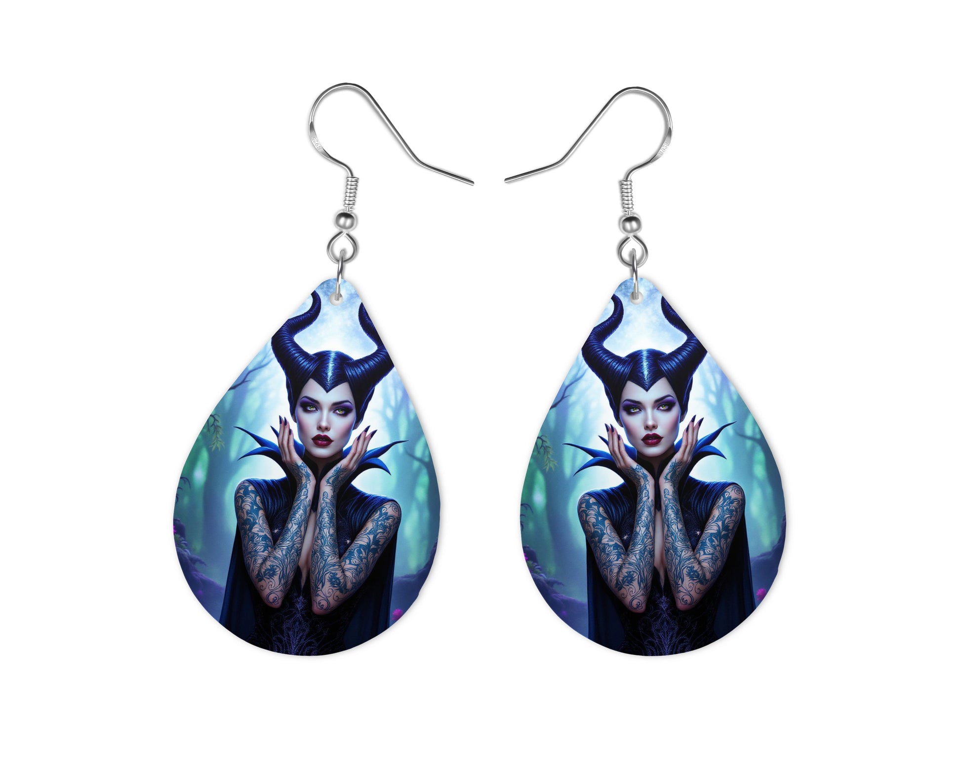 Maléfique - Personnalisation | Tatouages Personnalisation Disney Shop | Anylem Beauty Boucle d’oreilles 