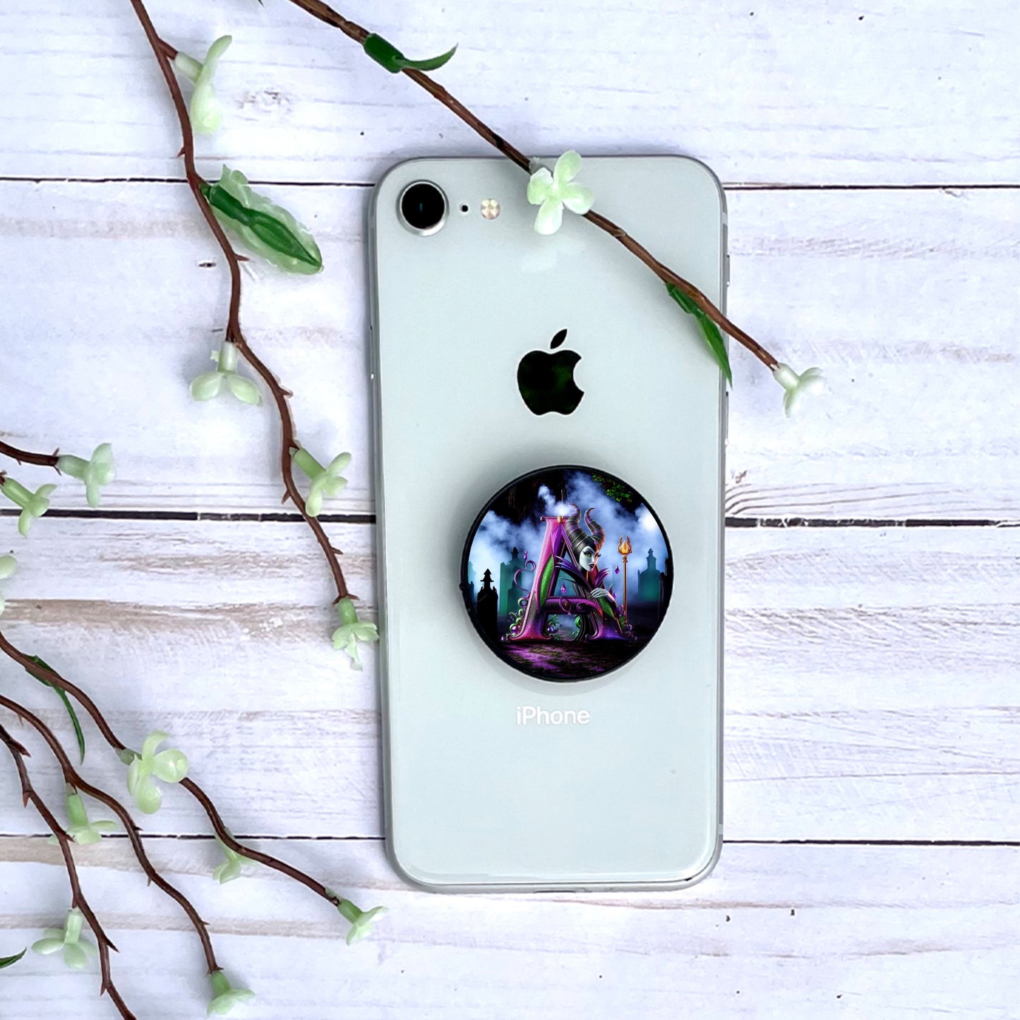 Maléfique - Phone Grip | Lettrage Phone Grip Disney Shop | Anylem Beauty A 