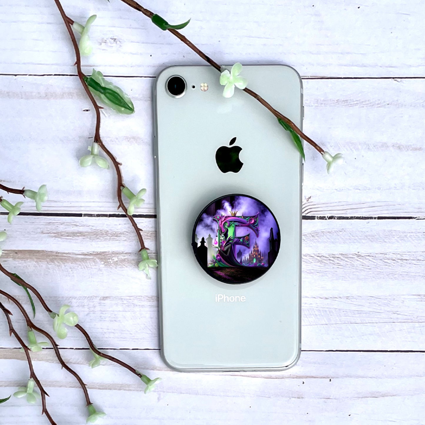 Maléfique - Phone Grip | Lettrage Phone Grip Disney Shop | Anylem Beauty F 