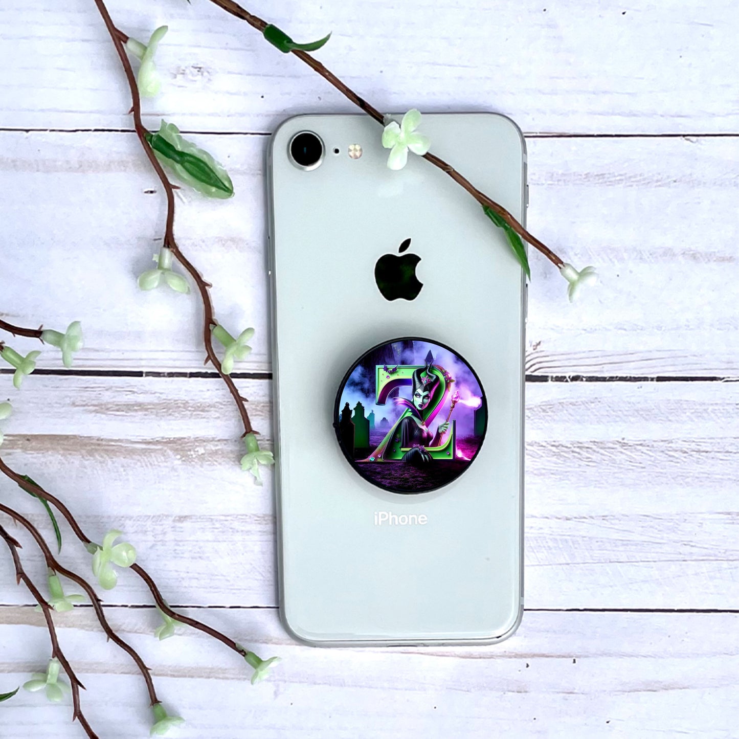 Maléfique - Phone Grip | Lettrage Phone Grip Disney Shop | Anylem Beauty Z 