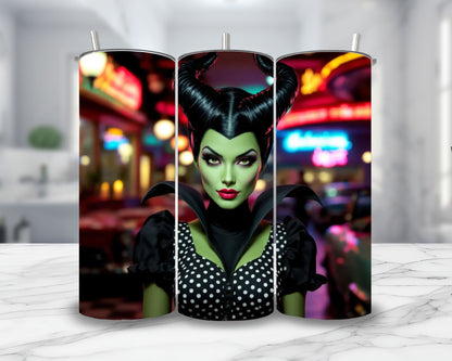 Maléfique - Thermos en acier inoxydable 600ml | Rockabilly Thermos inoxydable Disney Shop | Anylem Beauty 