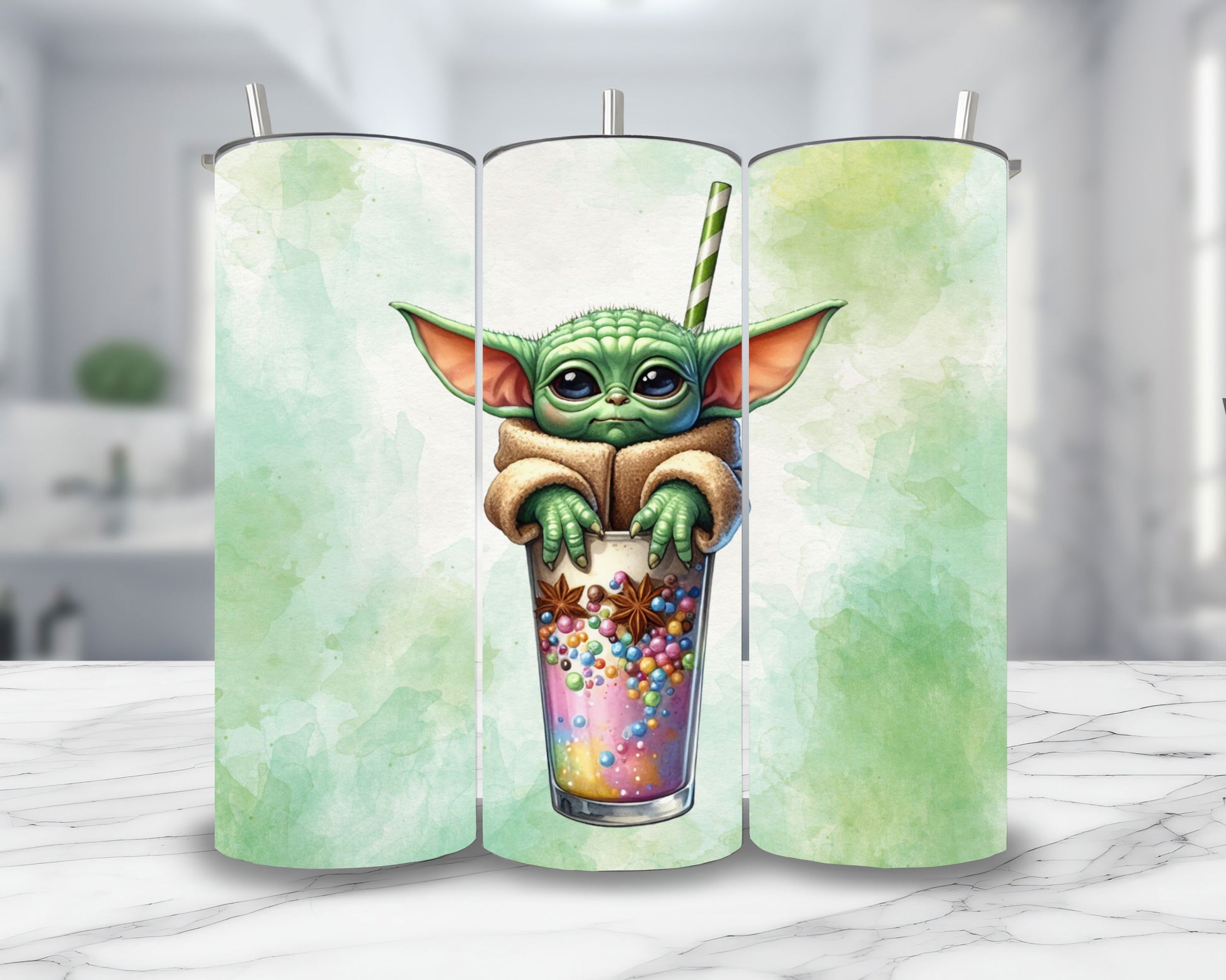 Mandalorian - Thermos en acier inoxydable 600ml | Milkshake Thermos inoxydable Disney Shop | Anylem Beauty 