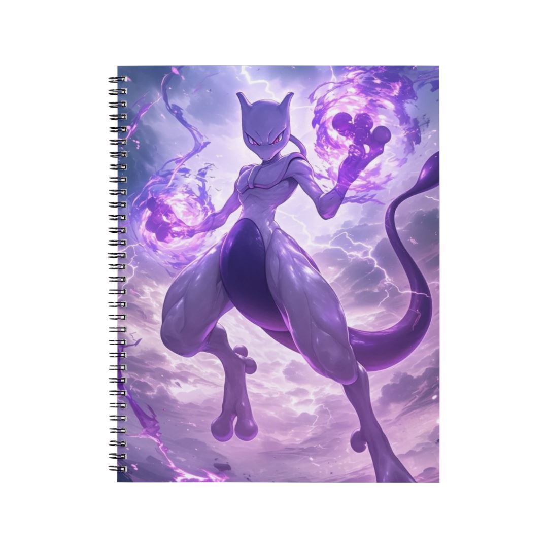 Mewtwo - Carnet spirale A5 | Fusion Carnets et bloc-notes Disney Shop | Anylem Beauty 