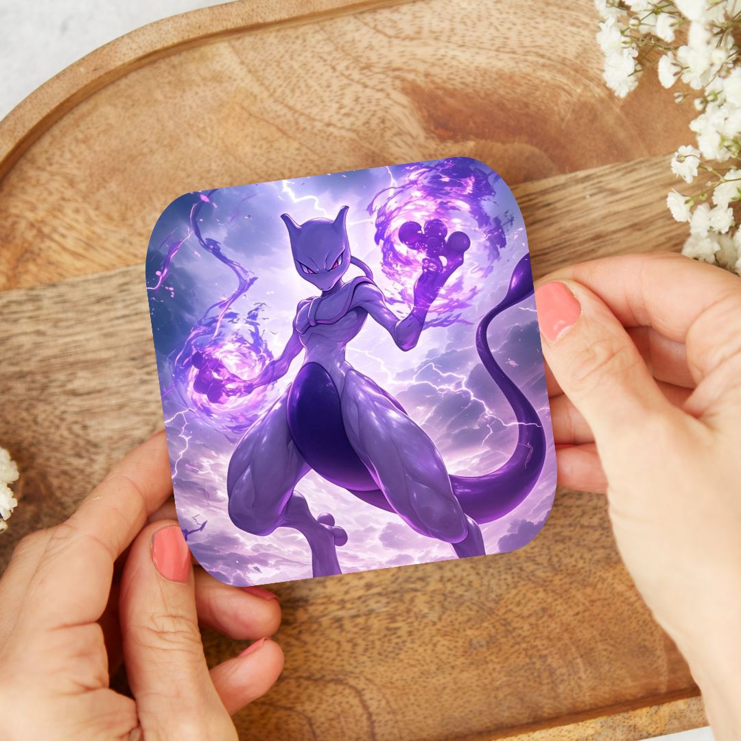 Mewtwo - Dessous de verre | Fusion Dessous de verres Disney Shop | Anylem Beauty 