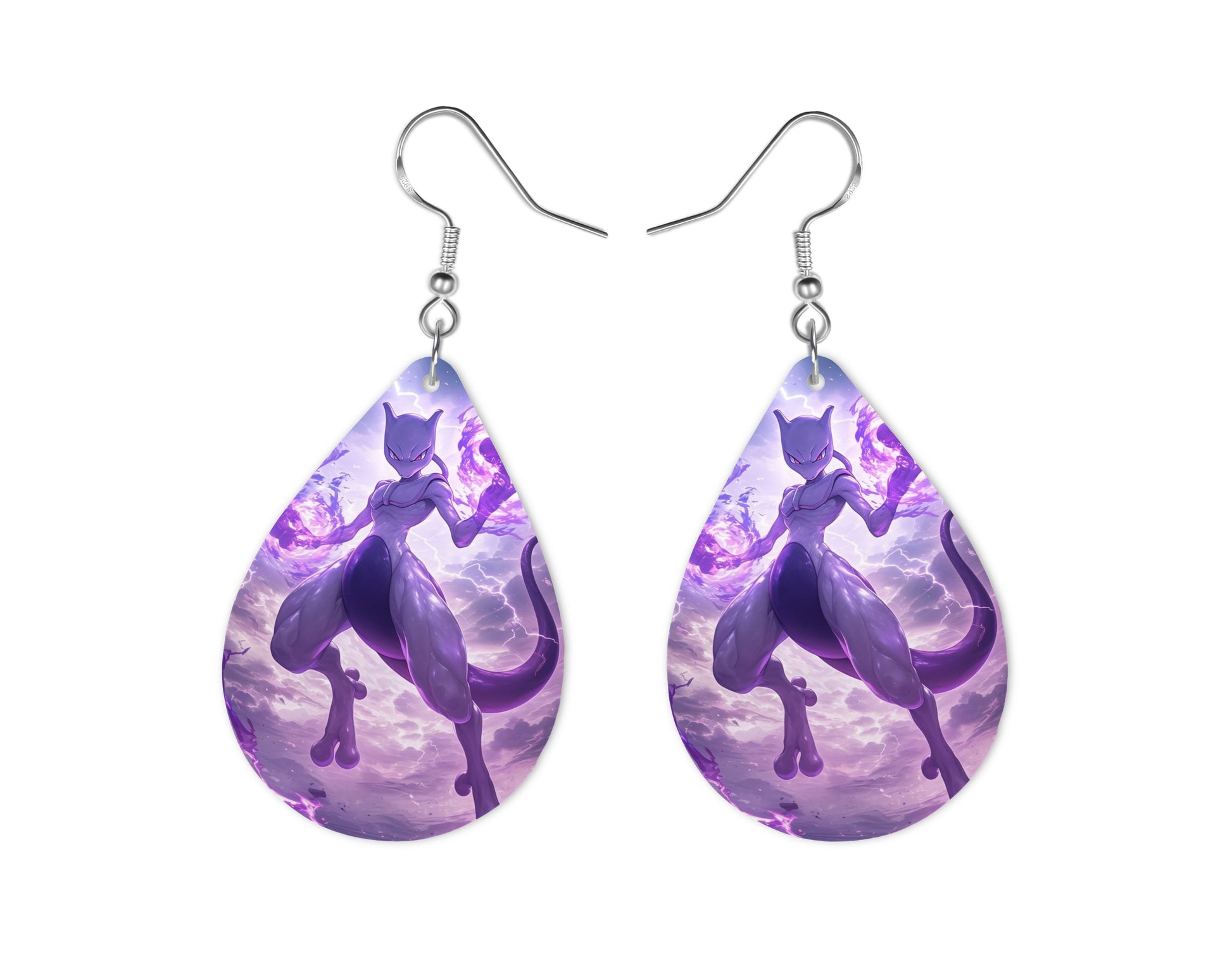 Mewtwo - Personnalisation | Darkness Personnalisation Disney Shop | Anylem Beauty Boucle d’oreilles 