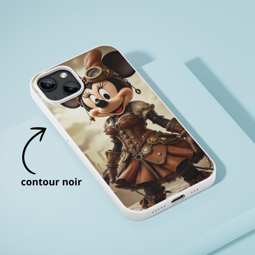 Minnie - Coque de téléphone | Steampunk Coque de téléphone Disney Shop | Anylem Beauty 