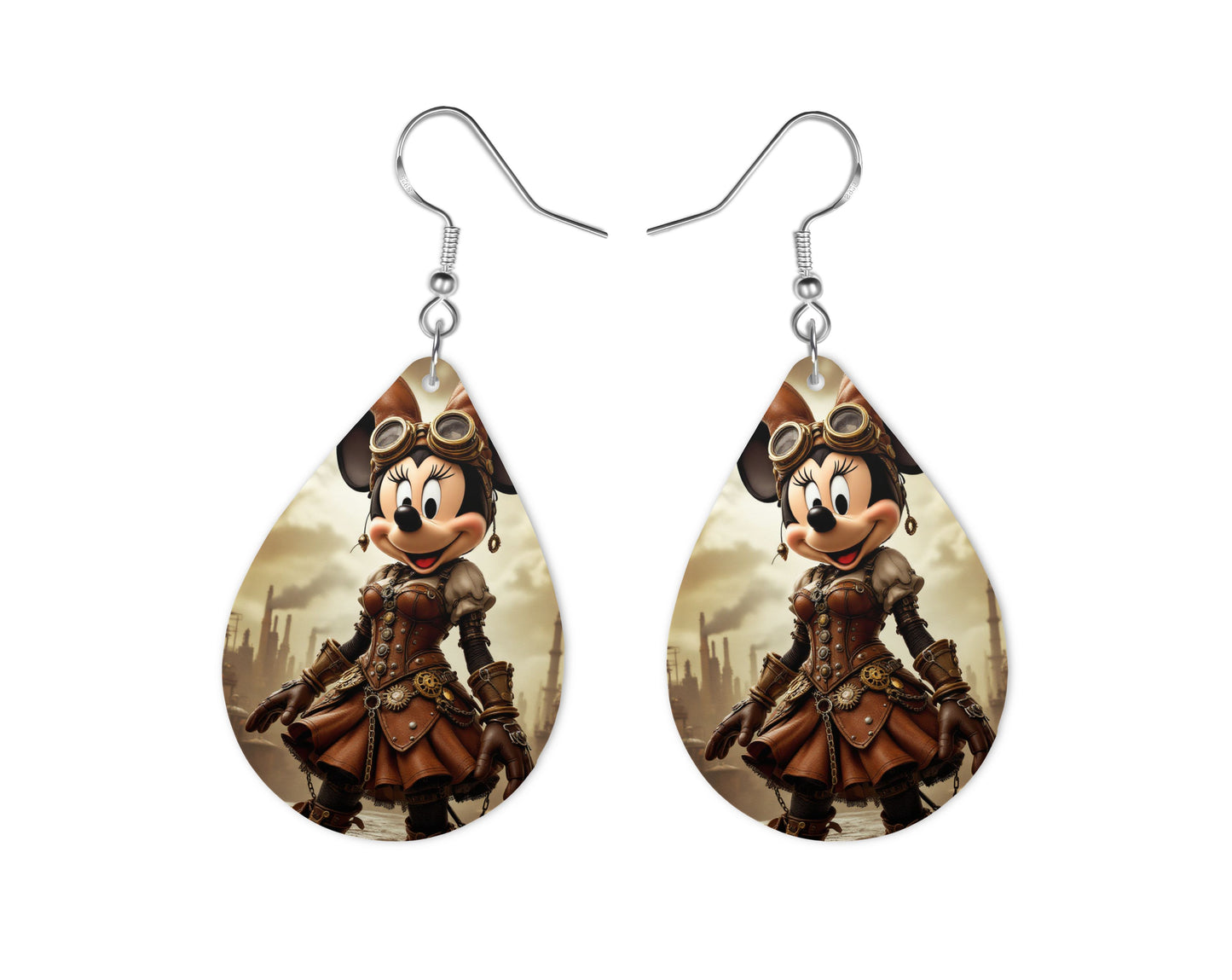 Minnie - Personnalisation | Steampunk Personnalisation Disney Shop | Anylem Beauty Boucle d’oreilles 