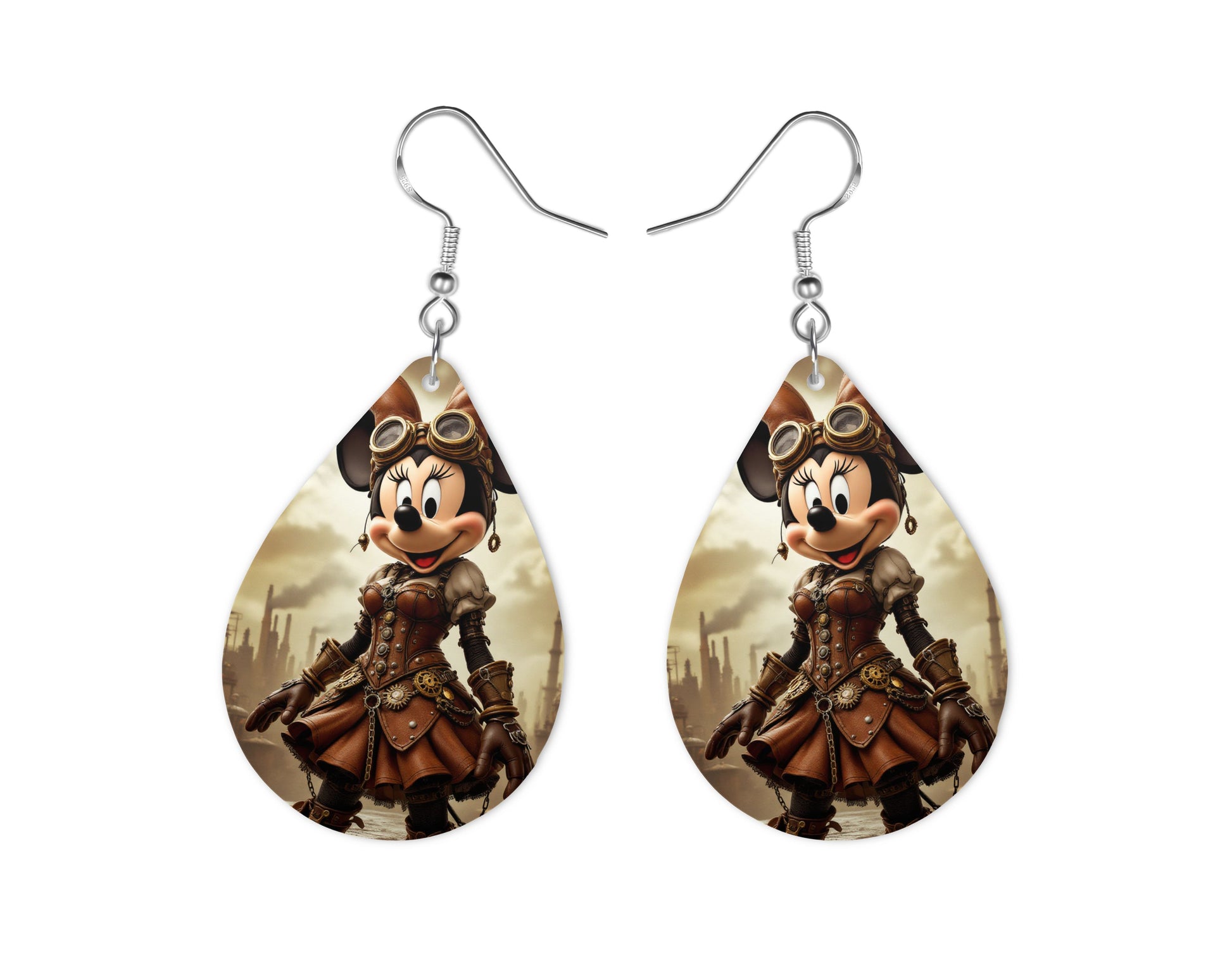 Minnie - Personnalisation | Steampunk Personnalisation Disney Shop | Anylem Beauty Boucle d’oreilles 
