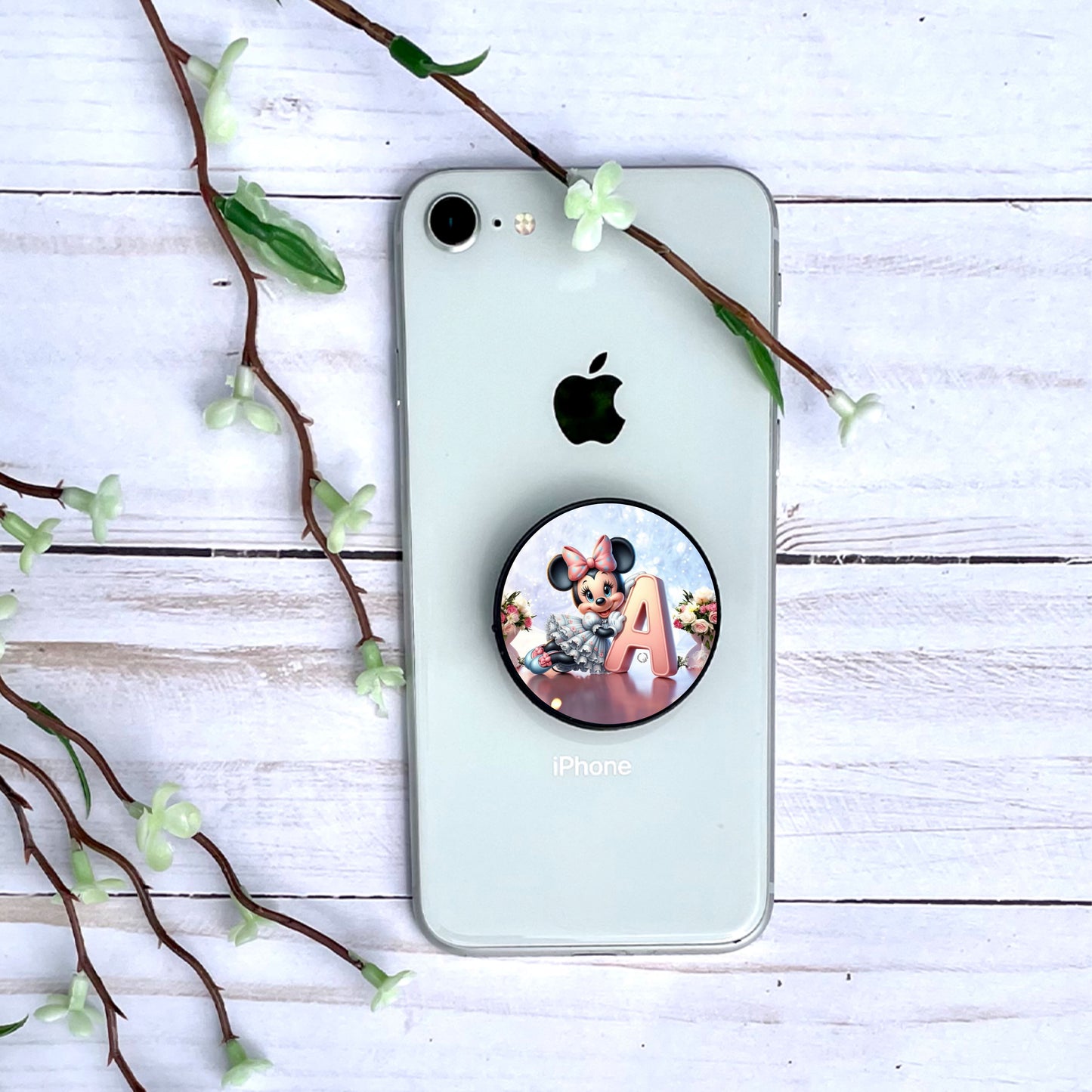 Minnie - Phone Grip | Lettrage Phone Grip Disney Shop | Anylem Beauty A 