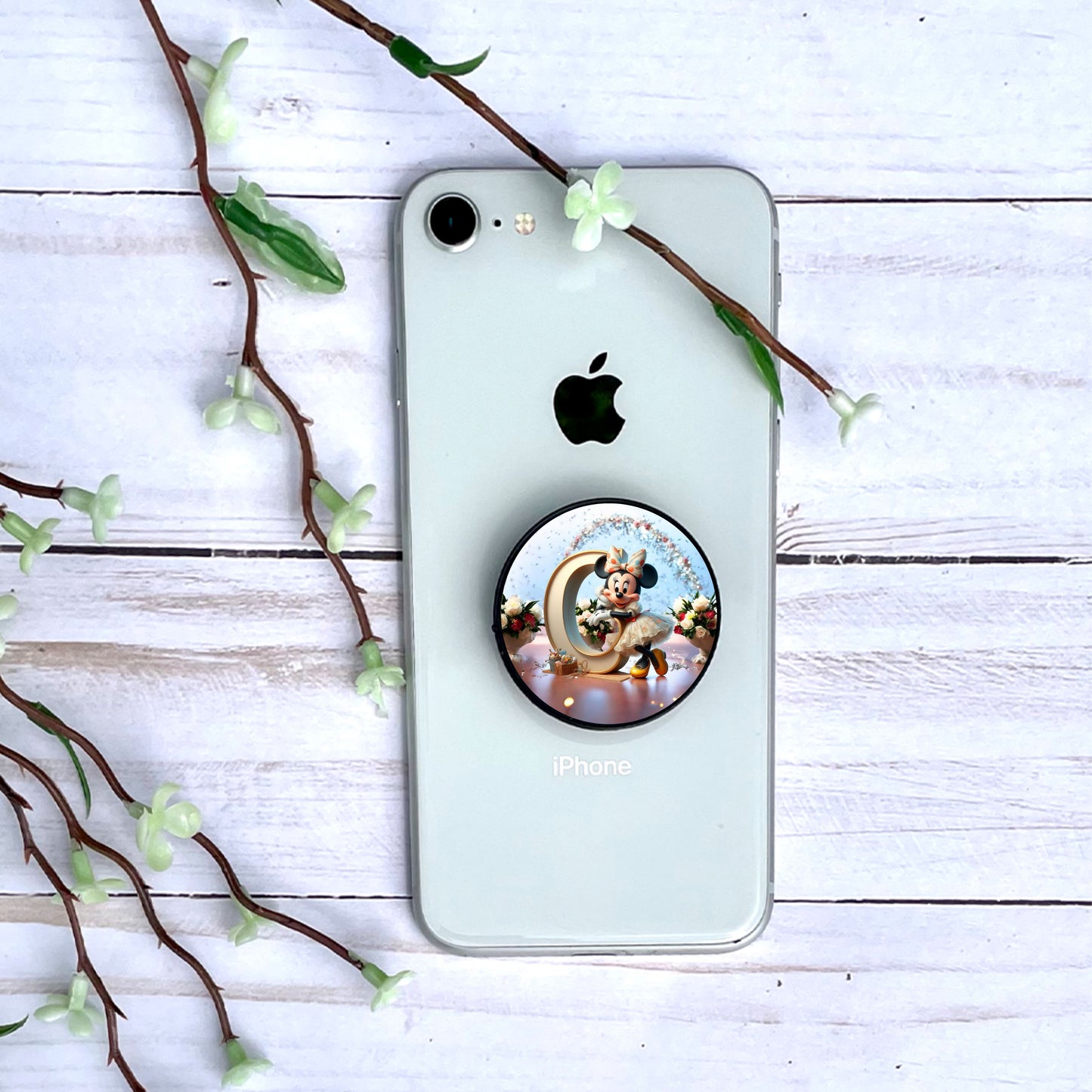 Minnie - Phone Grip | Lettrage Phone Grip Disney Shop | Anylem Beauty G 