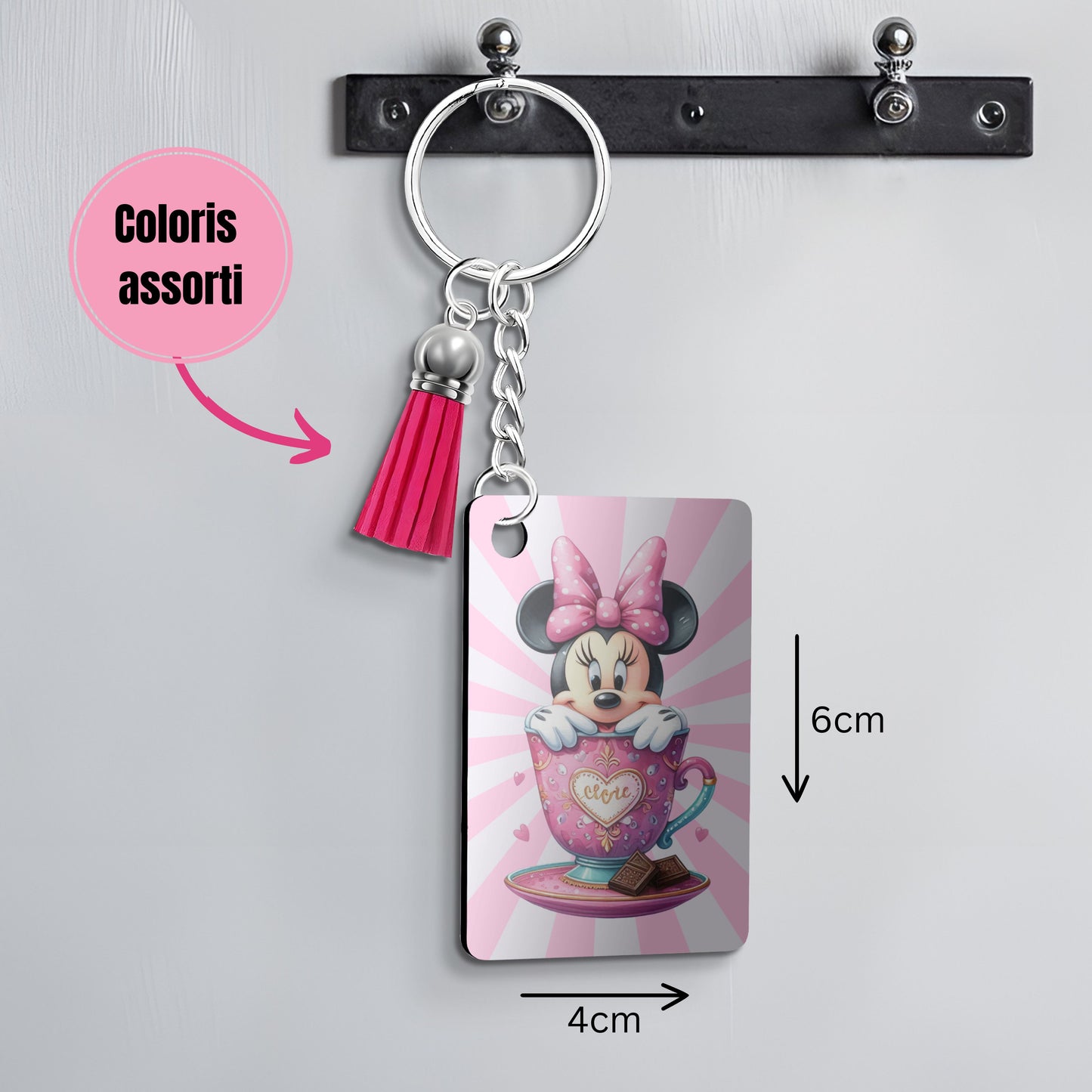 Minnie - Porte Clé avec prénom | Milkshake Porte-clés Disney Shop | Anylem Beauty 