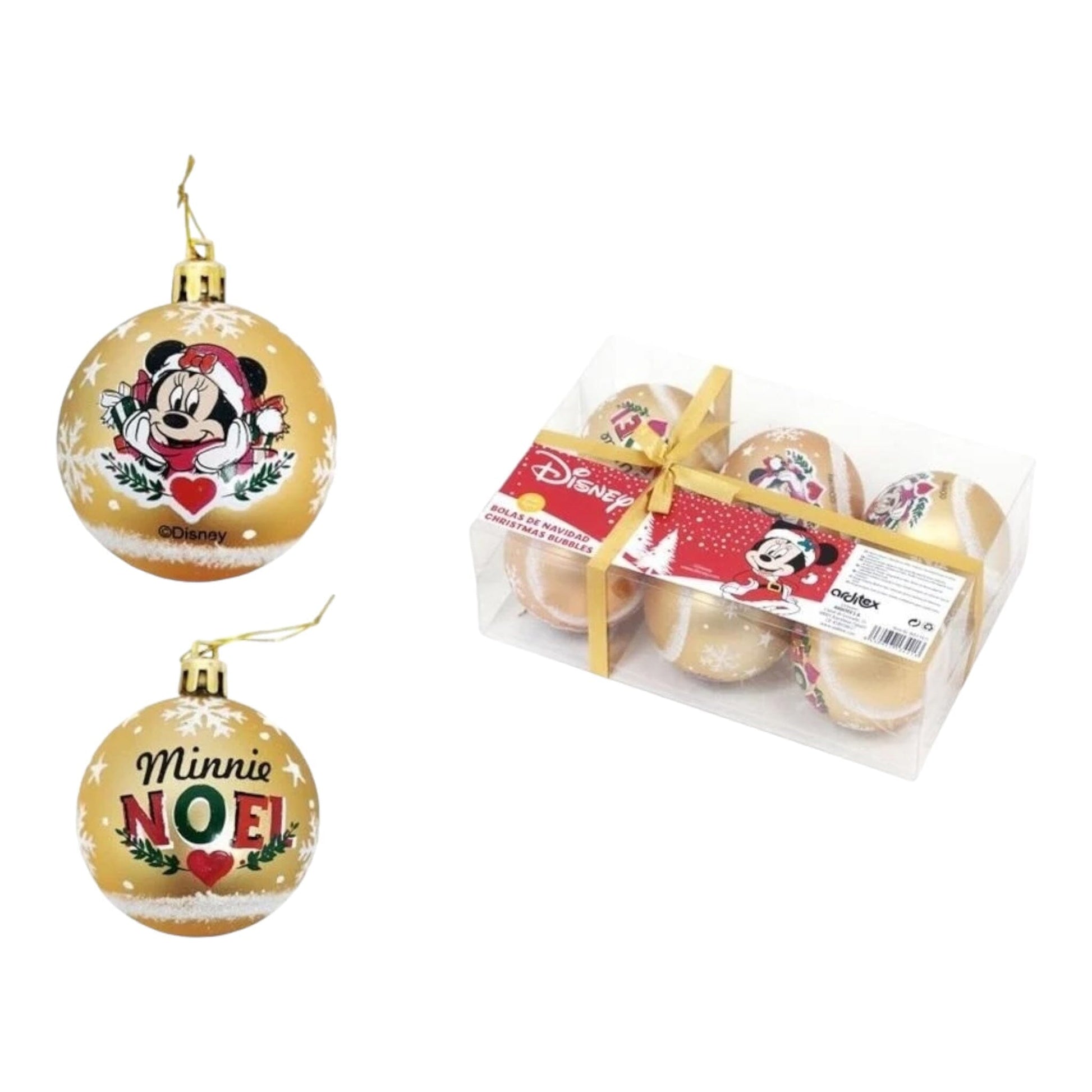 Minnie - Set 6 boules de Noël Décoration de Noël ArdiTex 