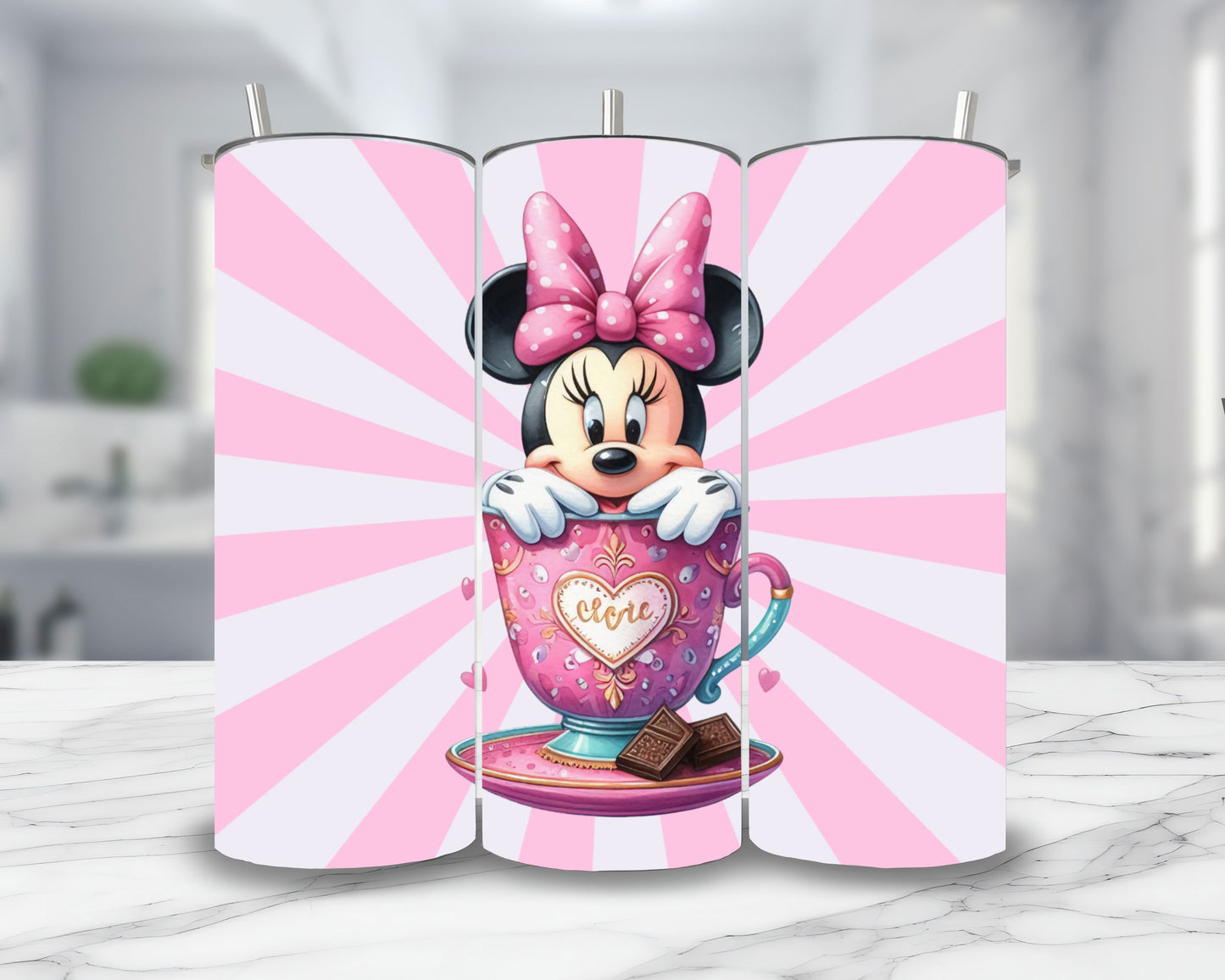 Minnie - Thermos en acier inoxydable 600ml | Milkshake Thermos inoxydable Disney Shop | Anylem Beauty 