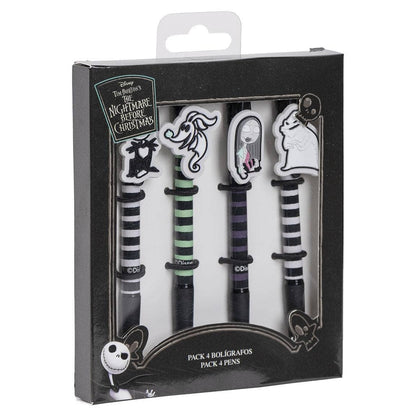 Lot de 4 stylos à bille NIGHTMARE BEFORE CHRISTMAS - 2700000988 Mastoys, S.L. 