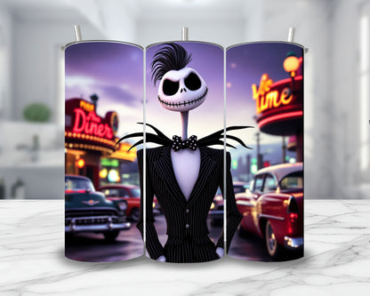 Mr Jack - Thermos en acier inoxydable 600ml | Rockabilly Thermos inoxydable Disney Shop | Anylem Beauty 