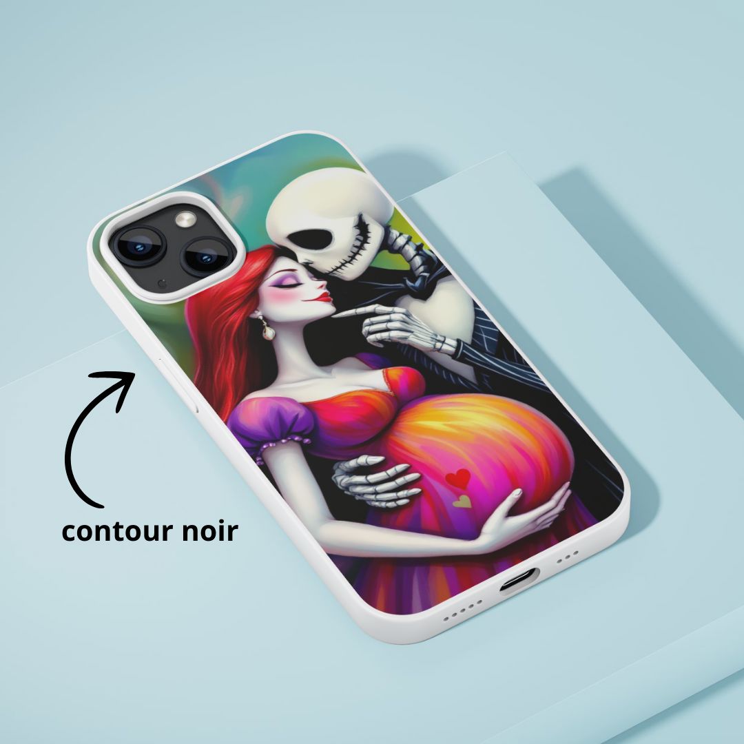 Mr Jack x Sally - Coque de téléphone | Grossesse Coque de téléphone Disney Shop | Anylem Beauty 