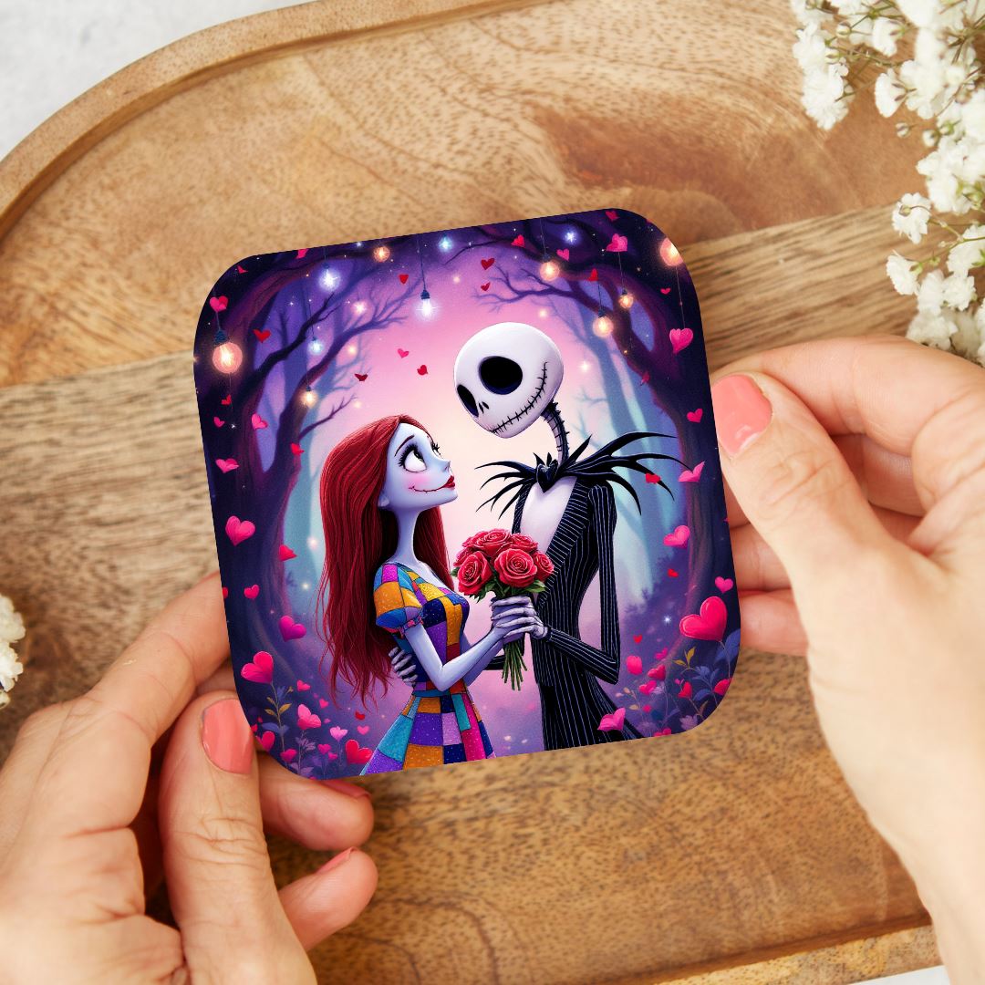 Mr Jack x Sally - Dessous de verre | St Valentin Dessous de verres Disney Shop | Anylem Beauty 