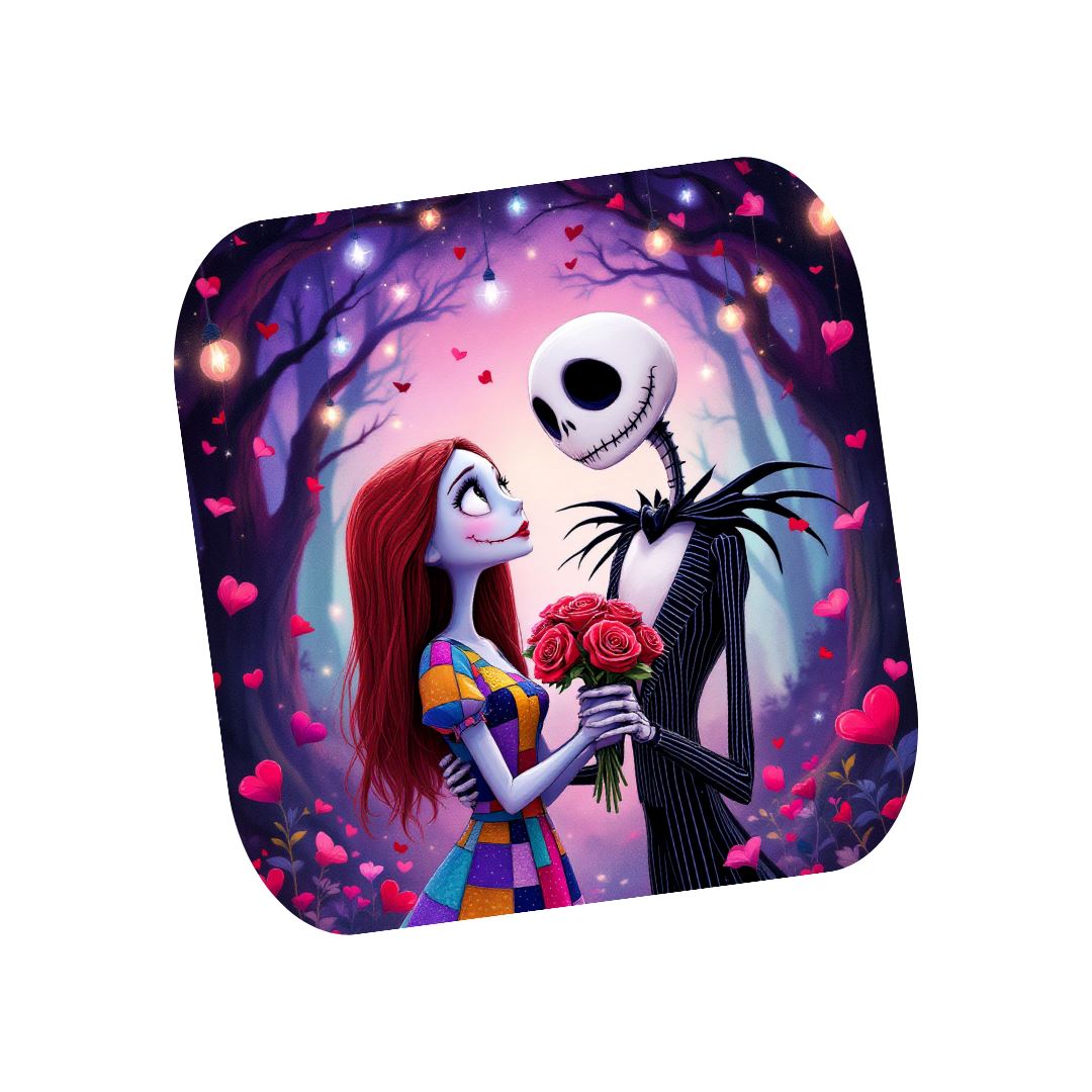 Mr Jack x Sally - Dessous de verre | St Valentin Dessous de verres Disney Shop | Anylem Beauty 