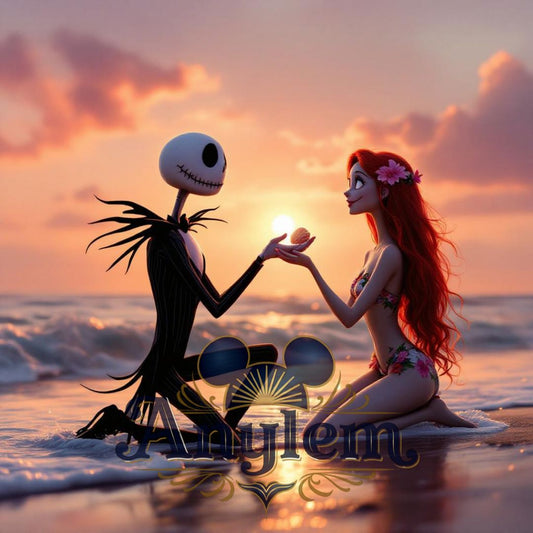 Mr Jack x Sally - Personnalisation | Couché de soleil Personnalisation Disney Shop | Anylem Beauty 