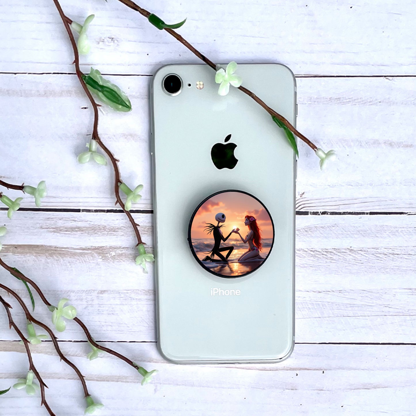 Mr Jack x Sally - Personnalisation | Couché de soleil Personnalisation Disney Shop | Anylem Beauty Phone grip 