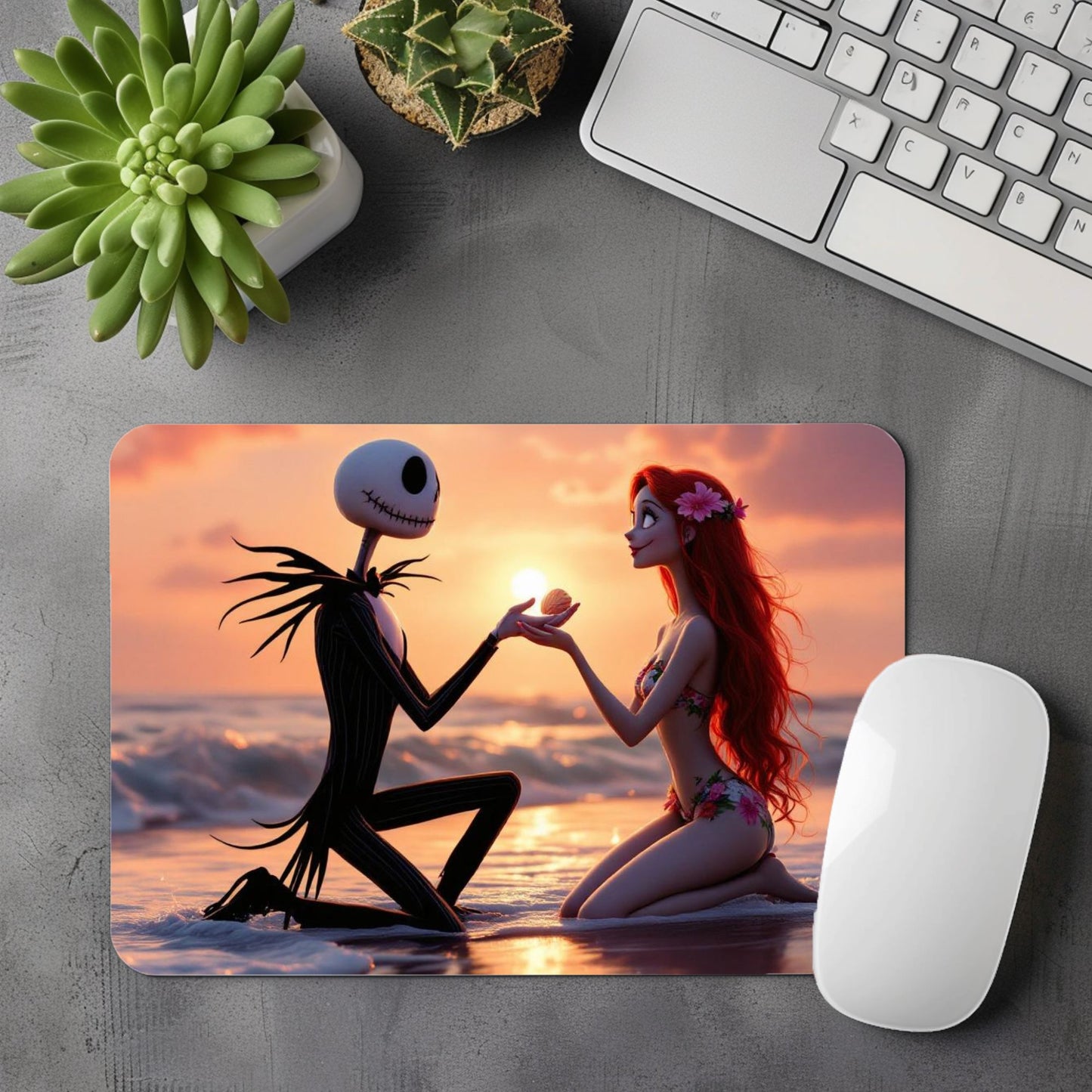 Mr Jack x Sally - Personnalisation | Couché de soleil Personnalisation Disney Shop | Anylem Beauty Tapis 