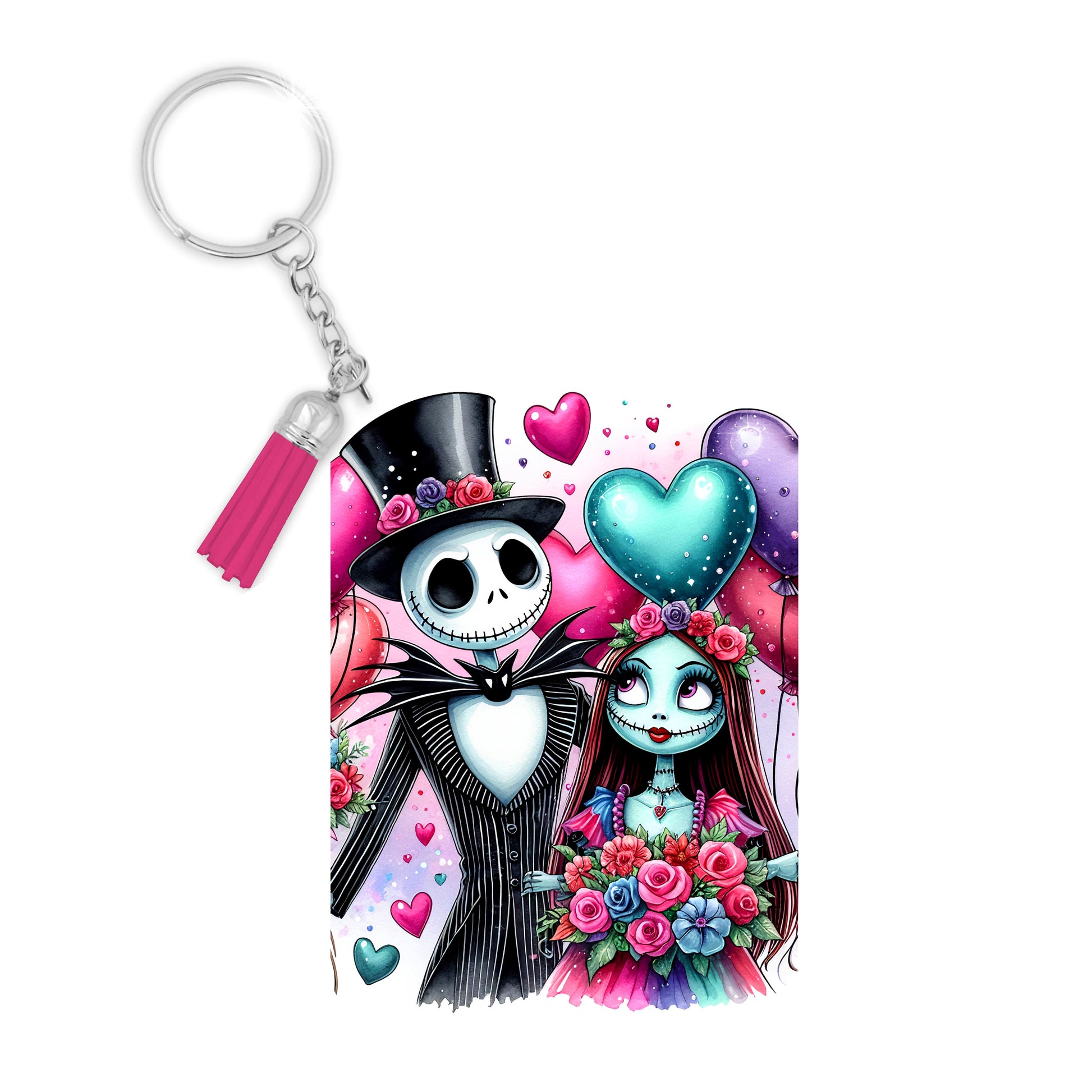 Mr Jack x Sally - Porte Clé avec prénom | Célébration Porte-clés Disney Shop | Anylem Beauty 