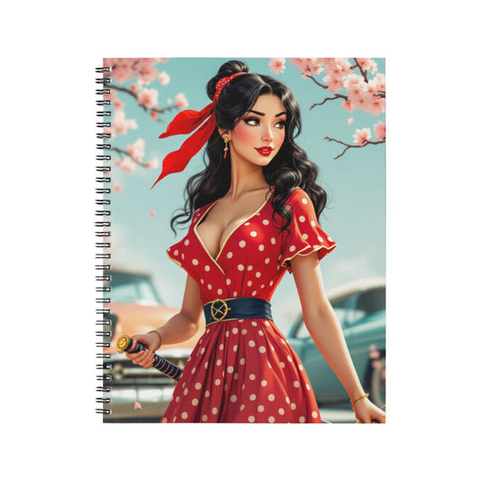 Mulan - Carnet spirale A5 | Rockabilly Carnets et bloc-notes Disney Shop | Anylem Beauty 