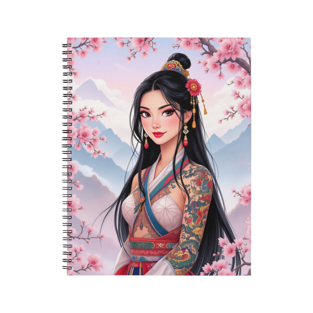 Mulan - Carnet spirale A5 | Tatouage Carnets et bloc-notes Disney Shop | Anylem Beauty 