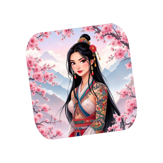 Mulan - Dessous de verre | Tatouage Dessous de verres Disney Shop | Anylem Beauty 