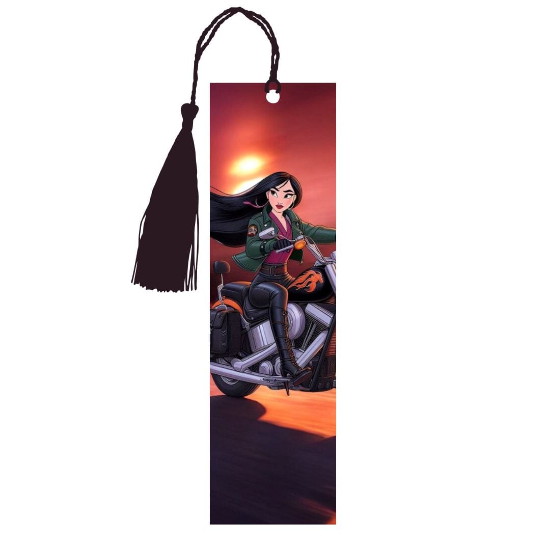 Mulan - Marque-pages avec prénom | Biker Marque-page Disney Shop | Anylem Beauty 