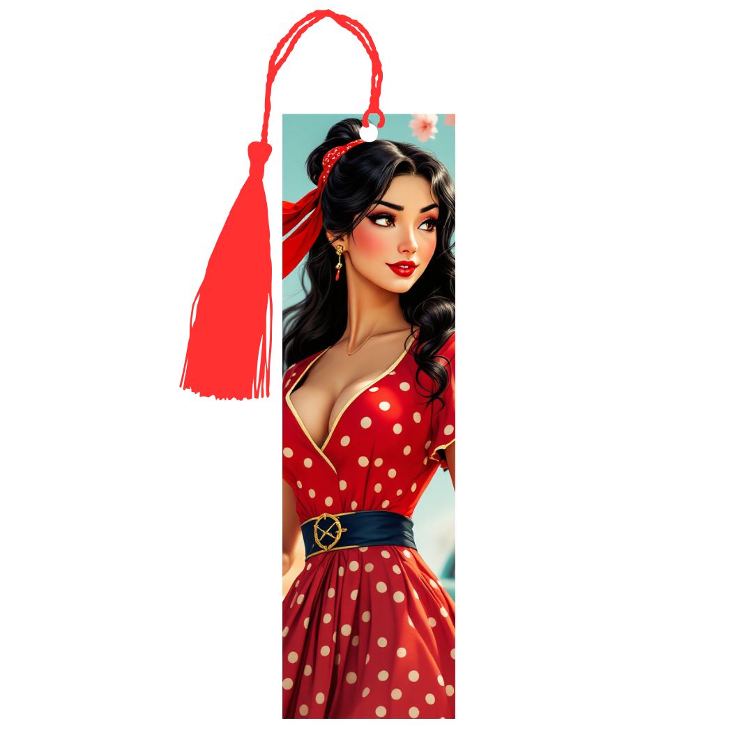 Mulan - Marque-Pages avec prénom | Rockabilly Marque-page Disney Shop | Anylem Beauty 