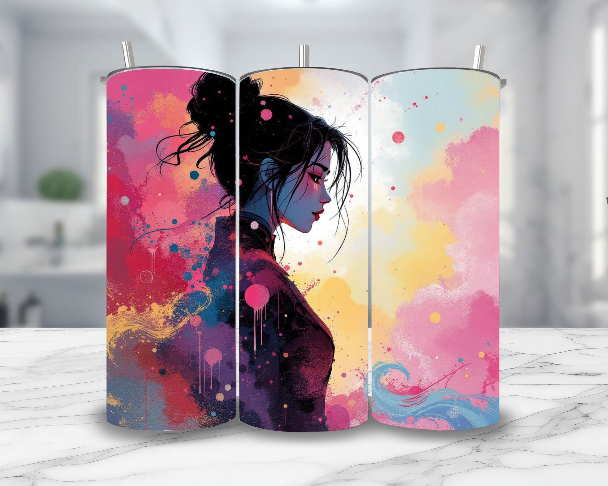 Mulan - Personnalisation | Aquarelle Personnalisation Disney Shop | Anylem Beauty Thermos 570ml 