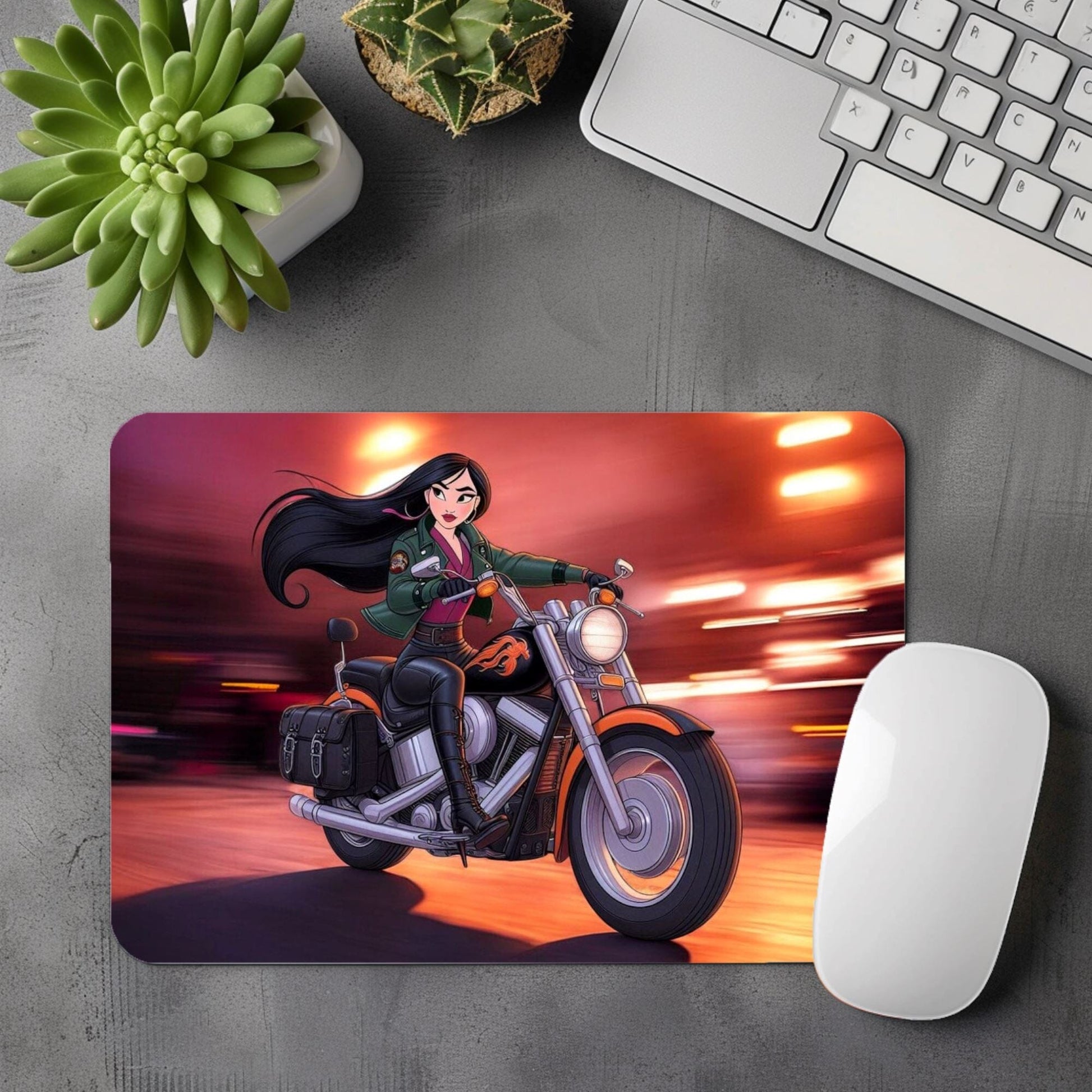 Disney - Tapis de souris "Biker" | Différents modèles Tapis de souris Disney Shop | Anylem Beauty Mulan 