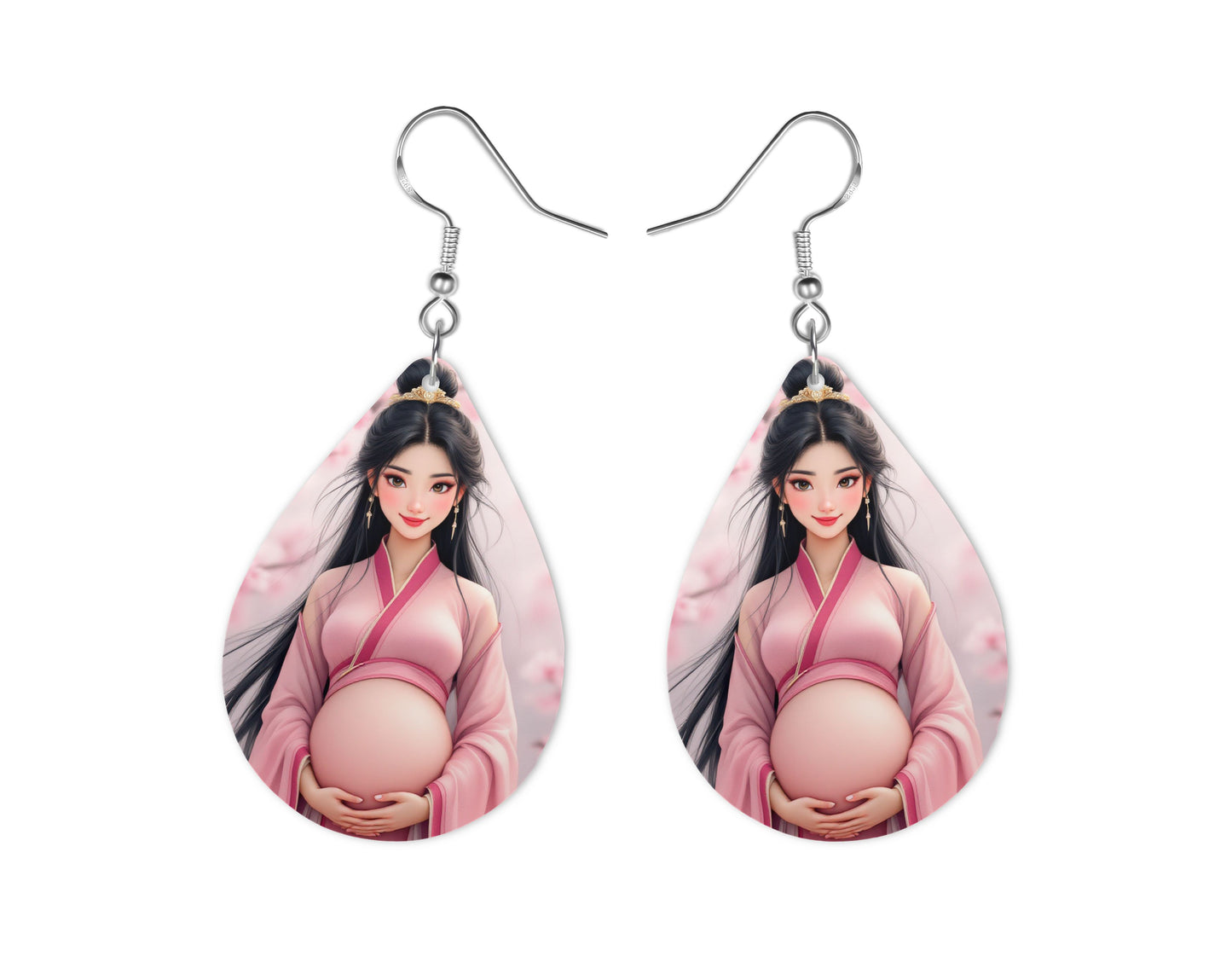 Mulan - Personnalisation | Grossesse Personnalisation Disney Shop | Anylem Beauty Boucle d’oreilles 