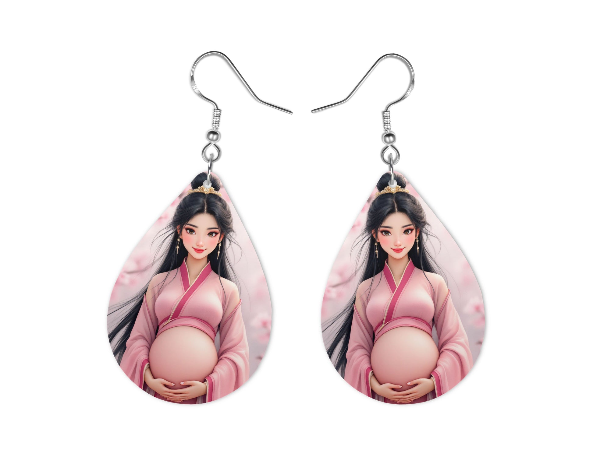 Mulan - Personnalisation | Grossesse Personnalisation Disney Shop | Anylem Beauty Boucle d’oreilles 