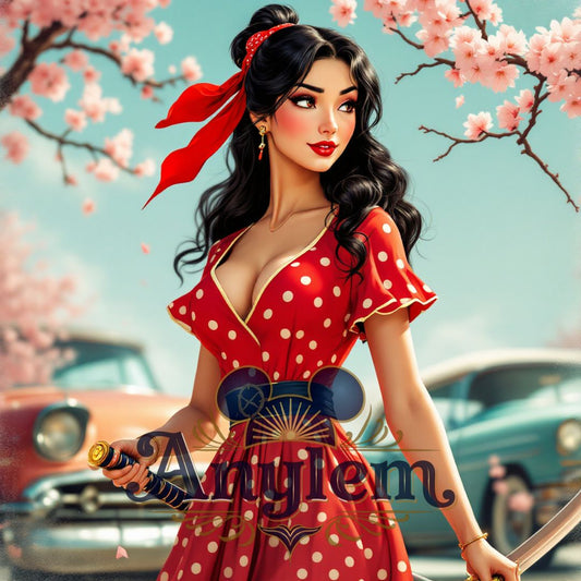 Mulan - Personnalisation | Rockabilly Personnalisation Disney Shop | Anylem Beauty 