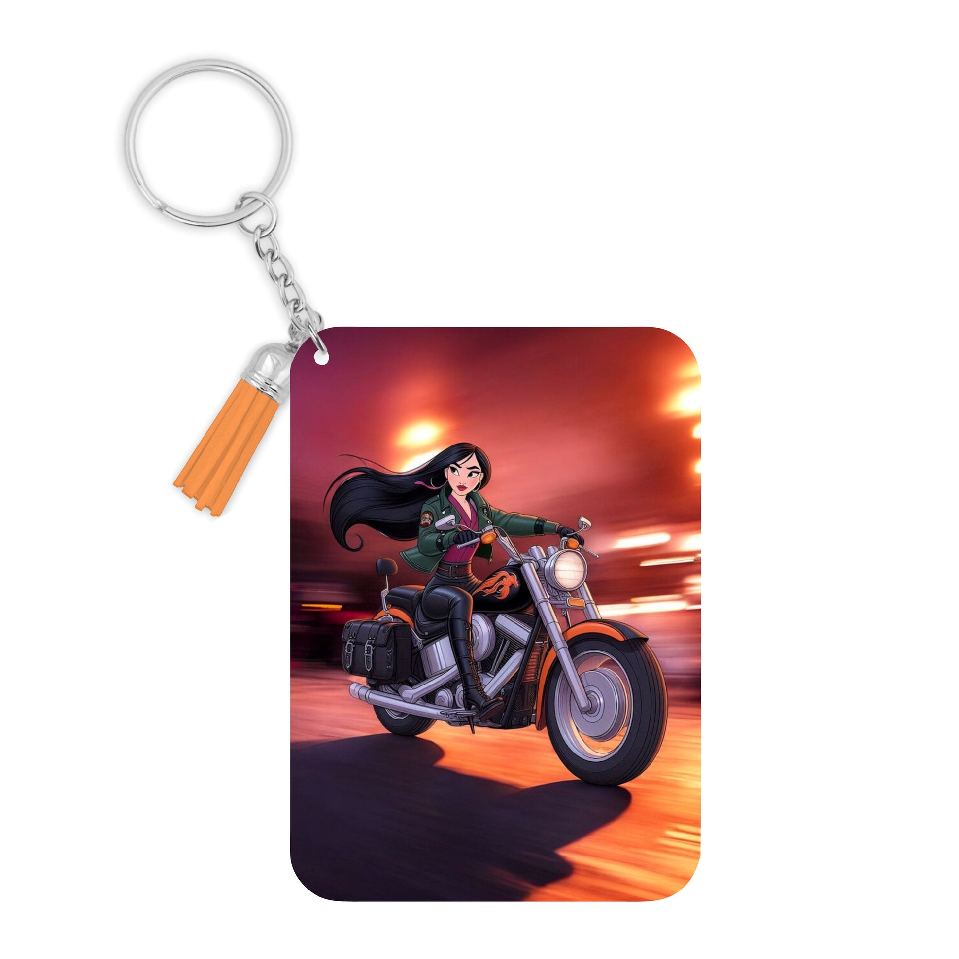 Mulan - Porte clé avec prénom | Biker Porte-clés Disney Shop | Anylem Beauty 