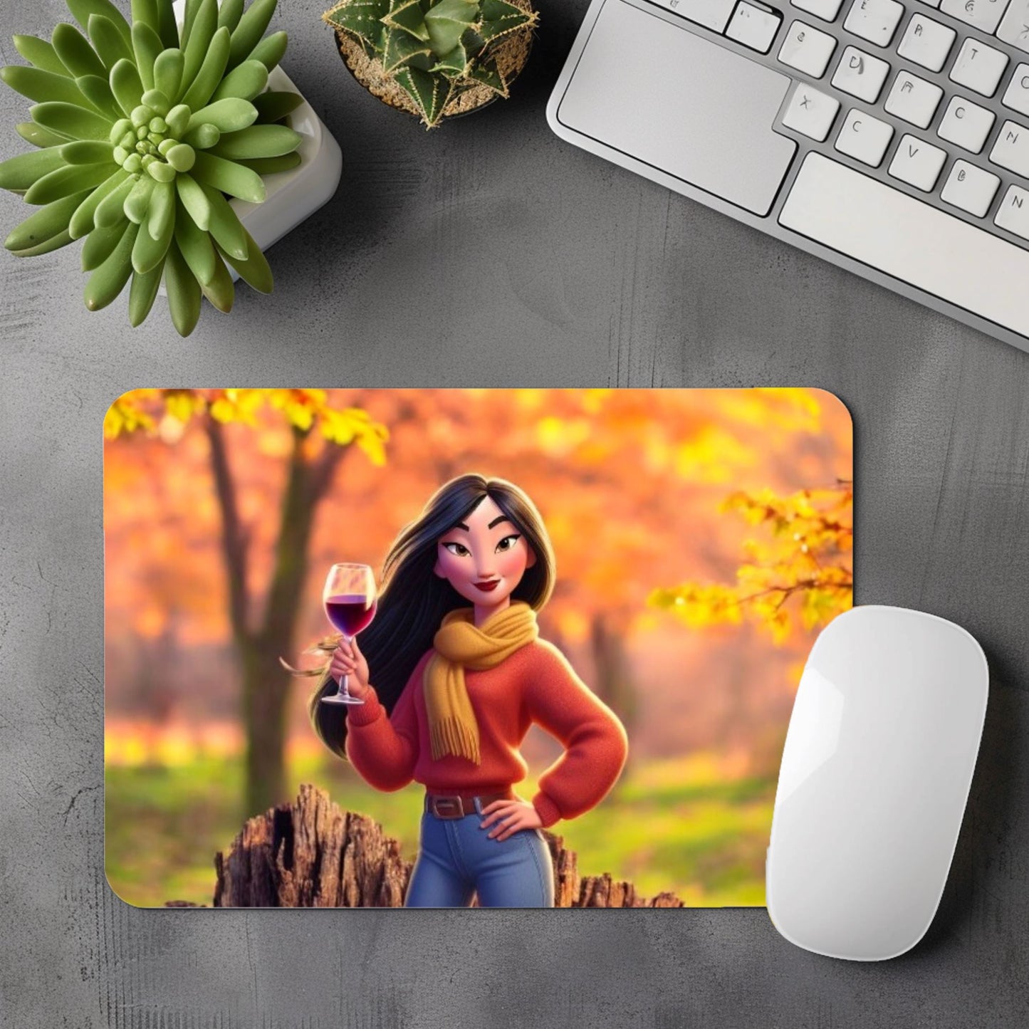 Mulan - Tapis de souris | Vignoble Tapis de souris Disney Shop | Anylem Beauty 