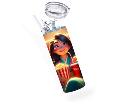 Mulan - Thermos en acier inoxydable 600ml | Cinéma Thermos inoxydable Disney Shop | Anylem Beauty 