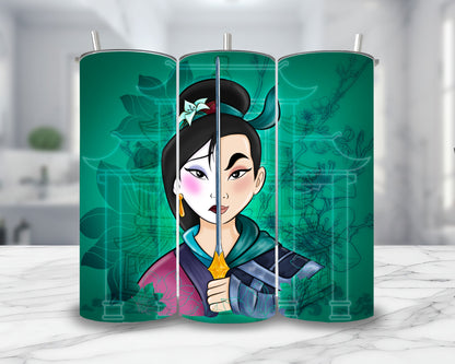 Mulan - Thermos en acier inoxydable 600ml Thermos inoxydable Disney Shop | Anylem Beauty 