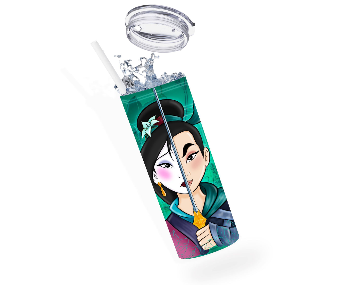 Mulan - Thermos en acier inoxydable 600ml Thermos inoxydable Disney Shop | Anylem Beauty 