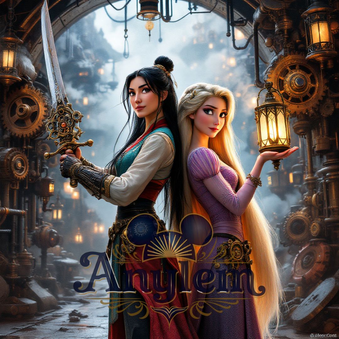 Mulan x Raiponce - Personnalisation | Steampunk Personnalisation Disney Shop | Anylem Beauty 