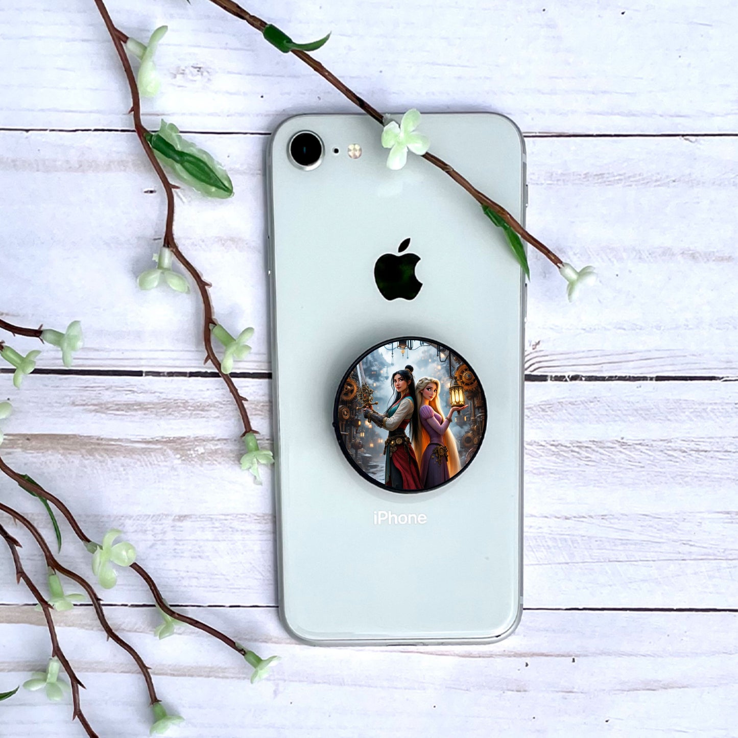 Mulan x Raiponce - Phone Grip | Steampunk Phone Grip Disney Shop | Anylem Beauty 