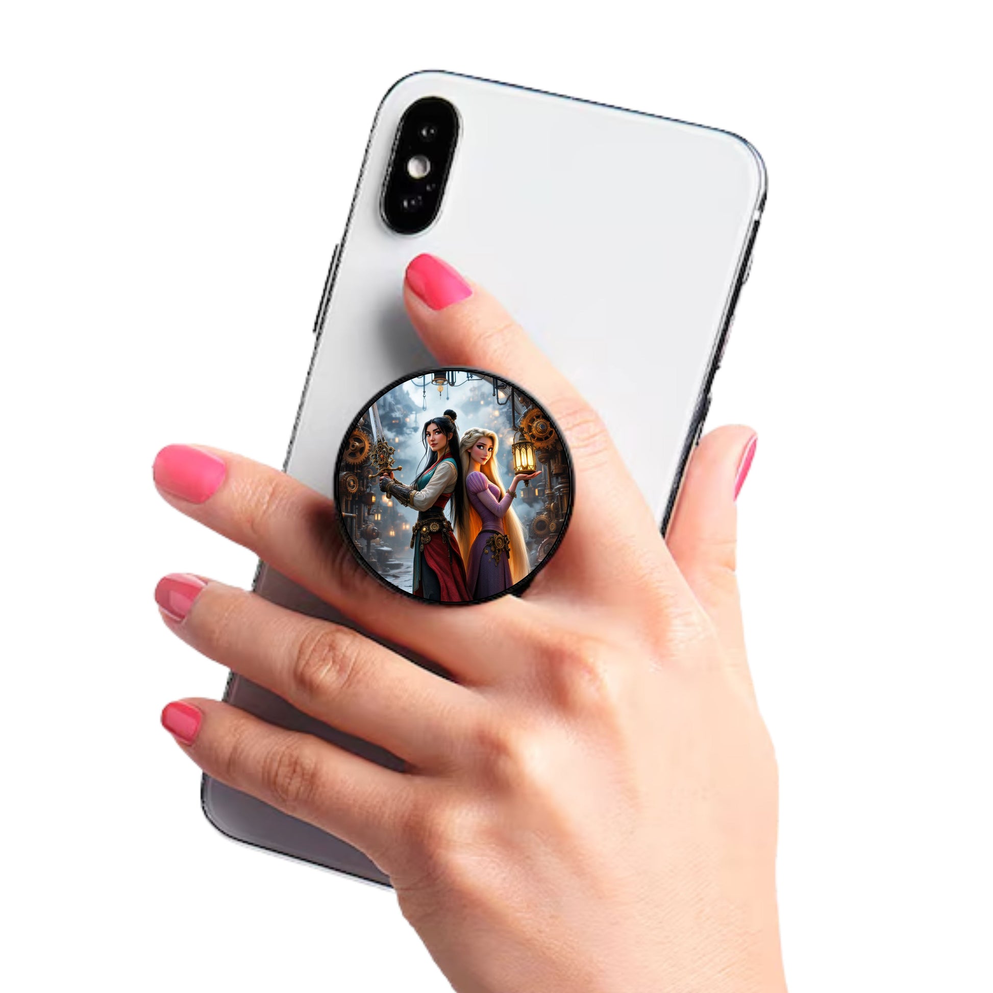 Mulan x Raiponce - Phone Grip | Steampunk Phone Grip Disney Shop | Anylem Beauty 