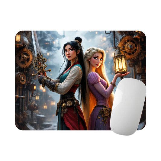 Mulan x Raiponce - Tapis de souris | Steampunk Tapis de souris Disney Shop | Anylem Beauty 